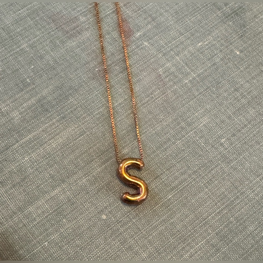 Gold Initial Pendant Necklace
